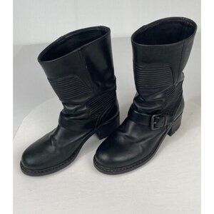 Car Shoe Boot Womens Shoes, Black Leather Size 8.5
